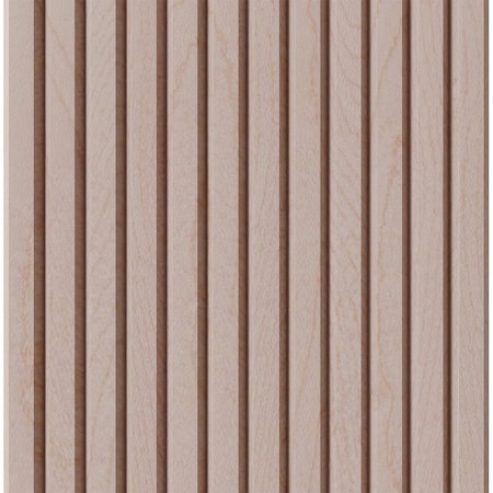 Designs Of Distinction 1" Tall Bevel Slat Tambour - Hard Maple (12"W x 48"L) 011248204HM1